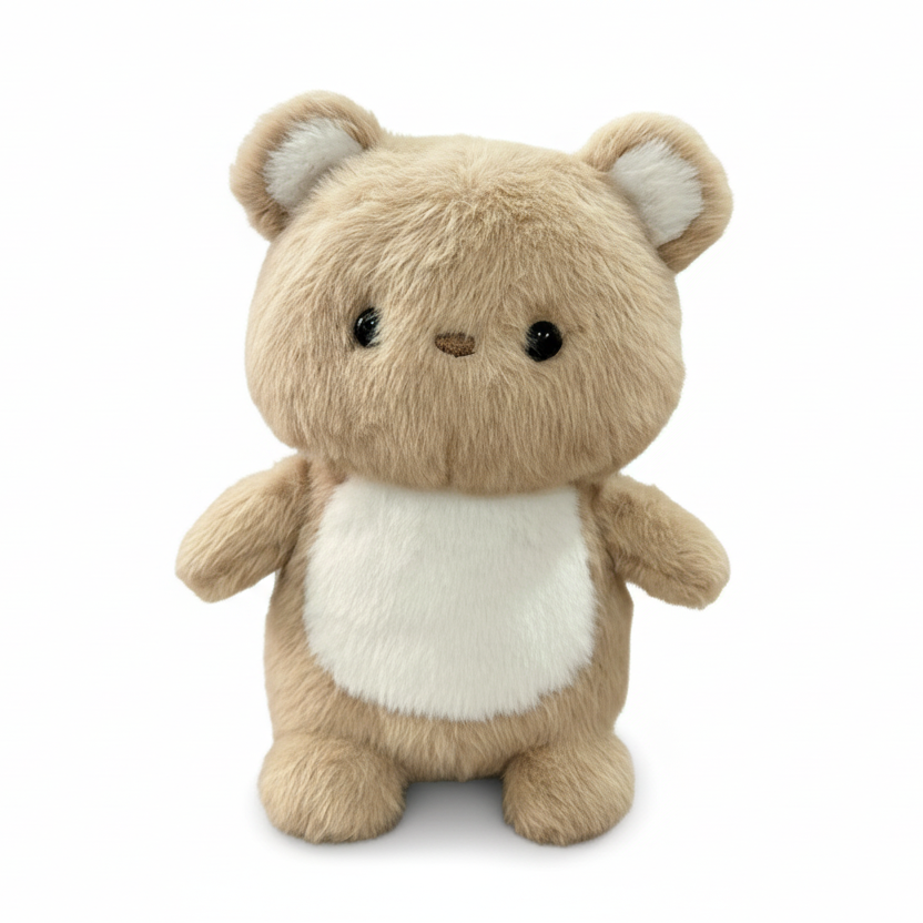 Nuffie knuffelbeer bruin 20cm met stemopname module